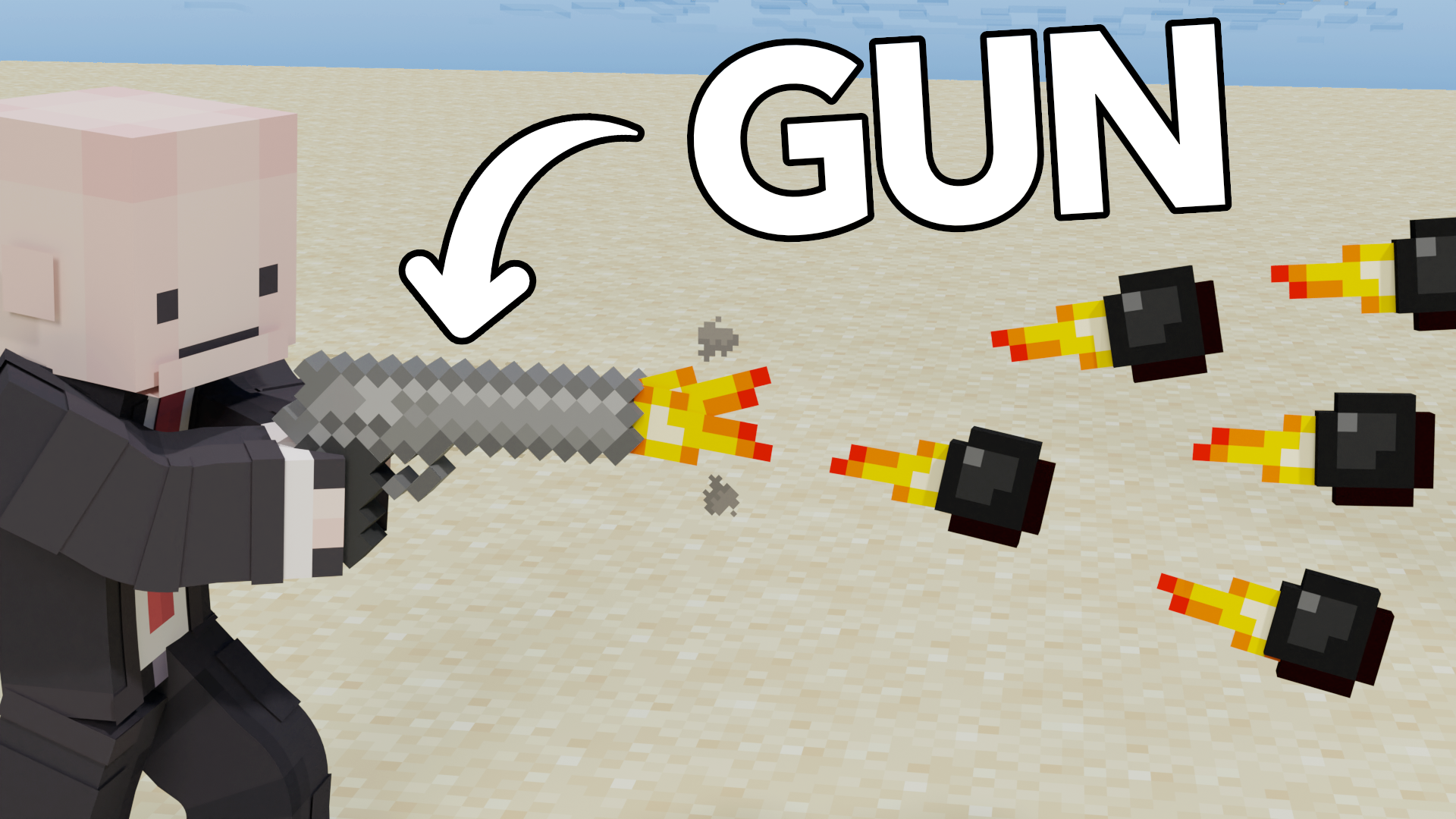 I added guns to Minecraft