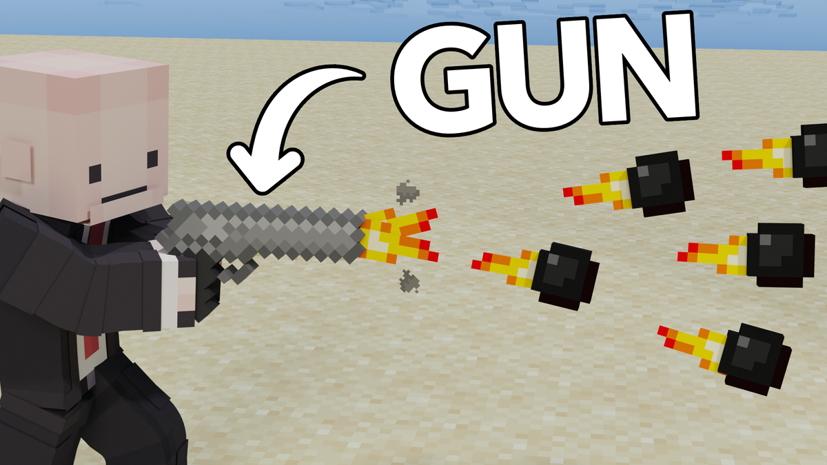 I added guns to Minecraft